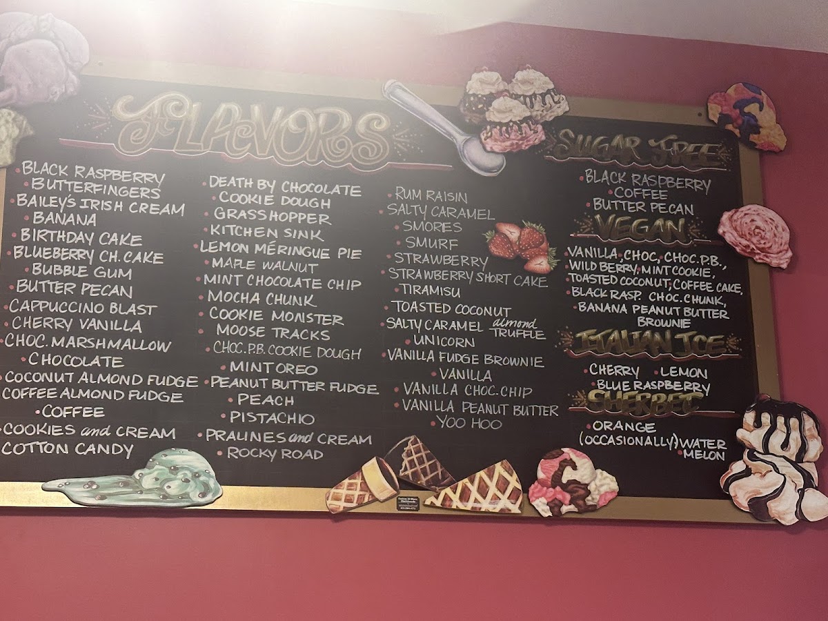 Taylor's Ice Cream Parlor Menu - Image 1